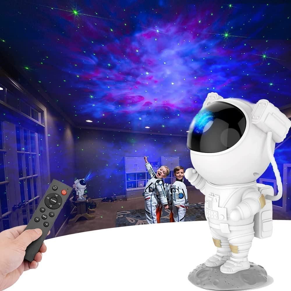 Astronaut Galaxy Projector – 360° Rotation & Remote Control - City Shop