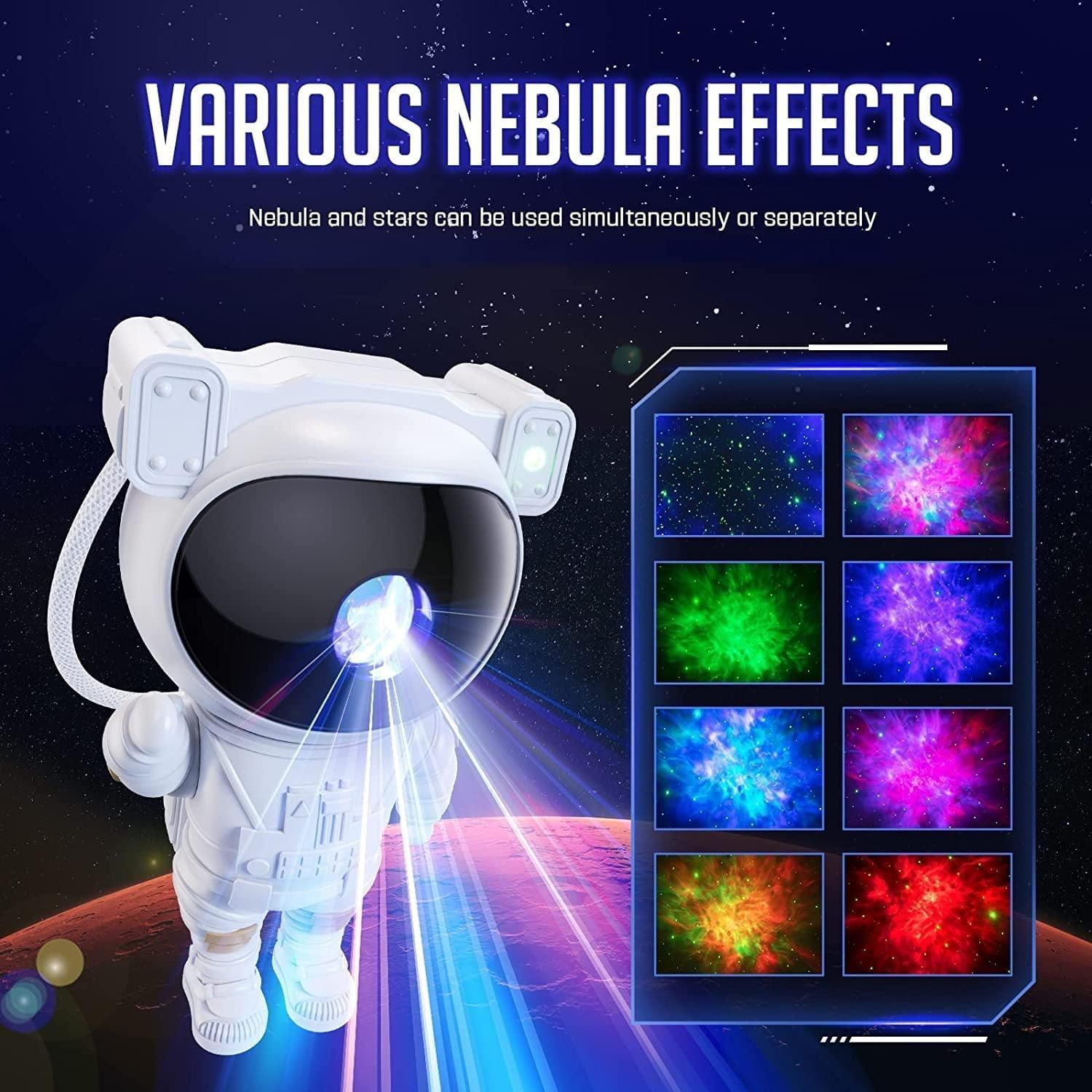 Astronaut Galaxy Projector – 360° Rotation & Remote Control - City Shop