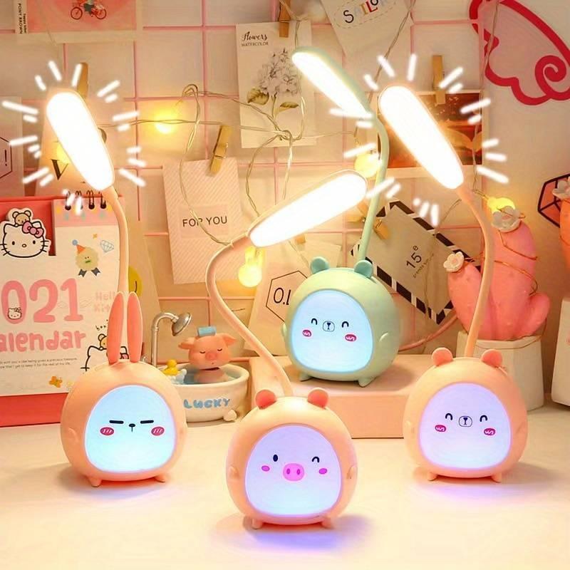 Cute Cartoon Desk Lamp – Rechargeable & Adjustable Night Light - City Shop