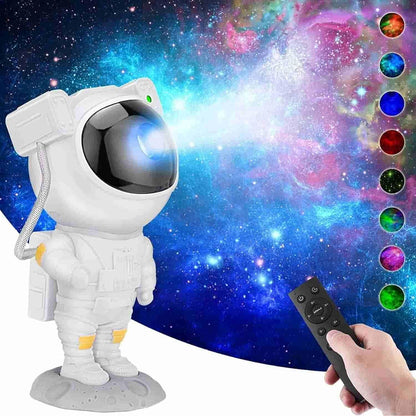 Astronaut Galaxy Projector – 360° Rotation & Remote Control - City Shop