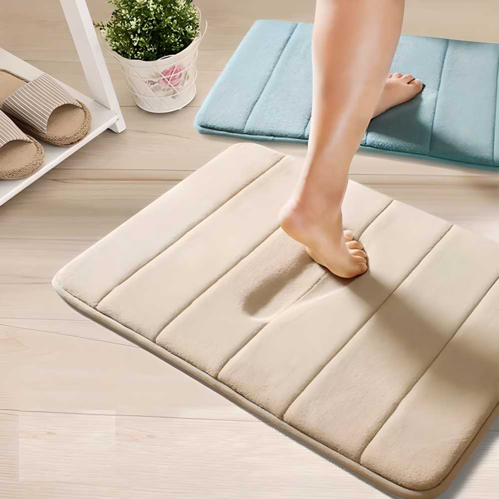 Water Absorbent Memory Foam Bath Mat – Quick-Drying & Comfortable - City Shop