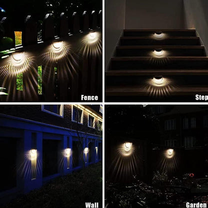 Solar Fence Lights (4-Pack) – Energy-Efficient Outdoor LED Lights