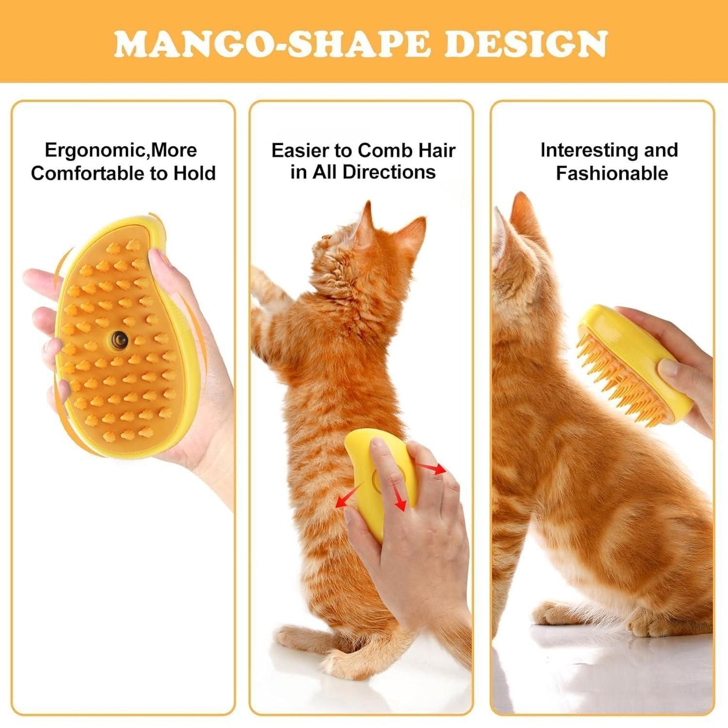 Steaming Pet Hairbrush – Efficient & Hygienic Grooming - City Shop