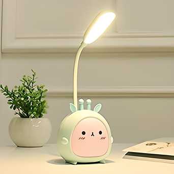 Cute Cartoon Desk Lamp – Rechargeable & Adjustable Night Light - City Shop