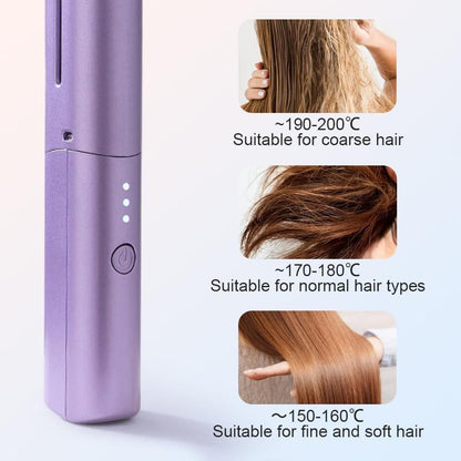 Portable Mini Hair Straightener – Cordless & Rechargeable - City Shop