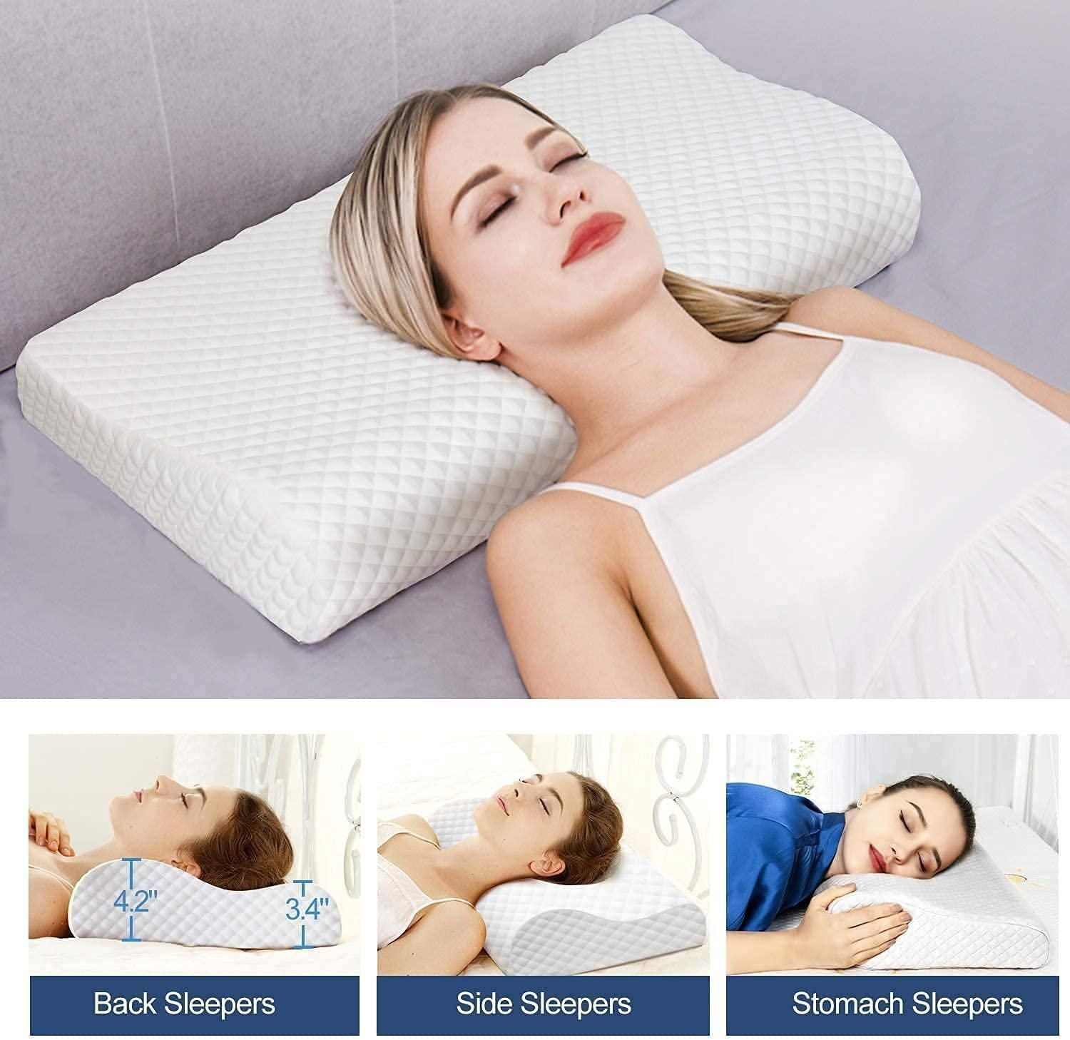 Orthopedic Neck Slider Pillow – Ergonomic Support & Comfort - City Shop