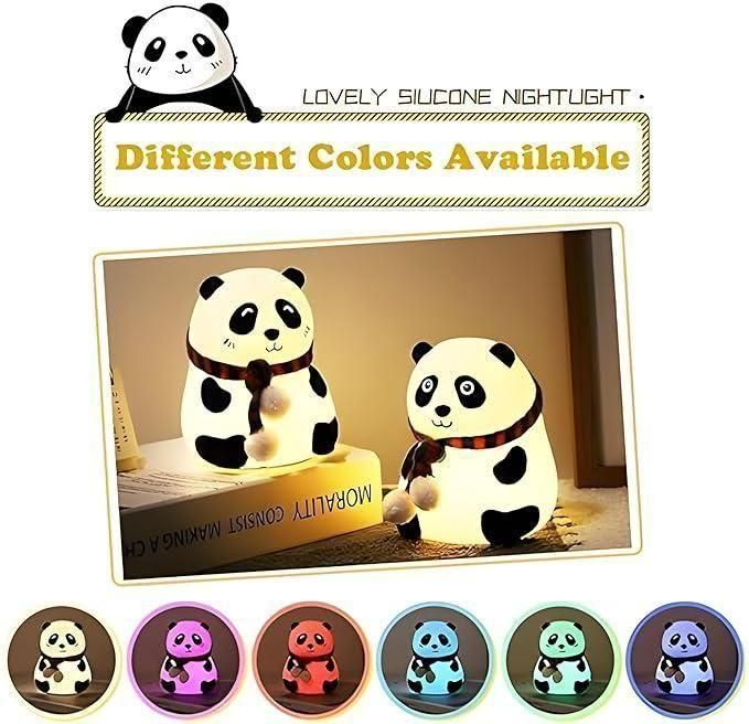 Cute Panda Night Light – Soothing Lamp for Kids' Cozy Sleep - City Shop