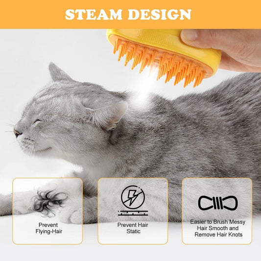 Steaming Pet Hairbrush – Efficient & Hygienic Grooming - City Shop