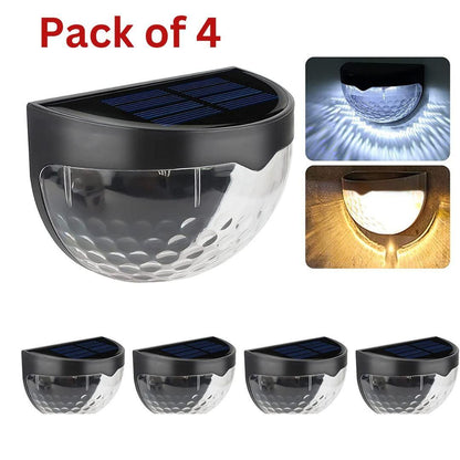 Solar Fence Lights (4-Pack) – Energy-Efficient Outdoor LED Lights