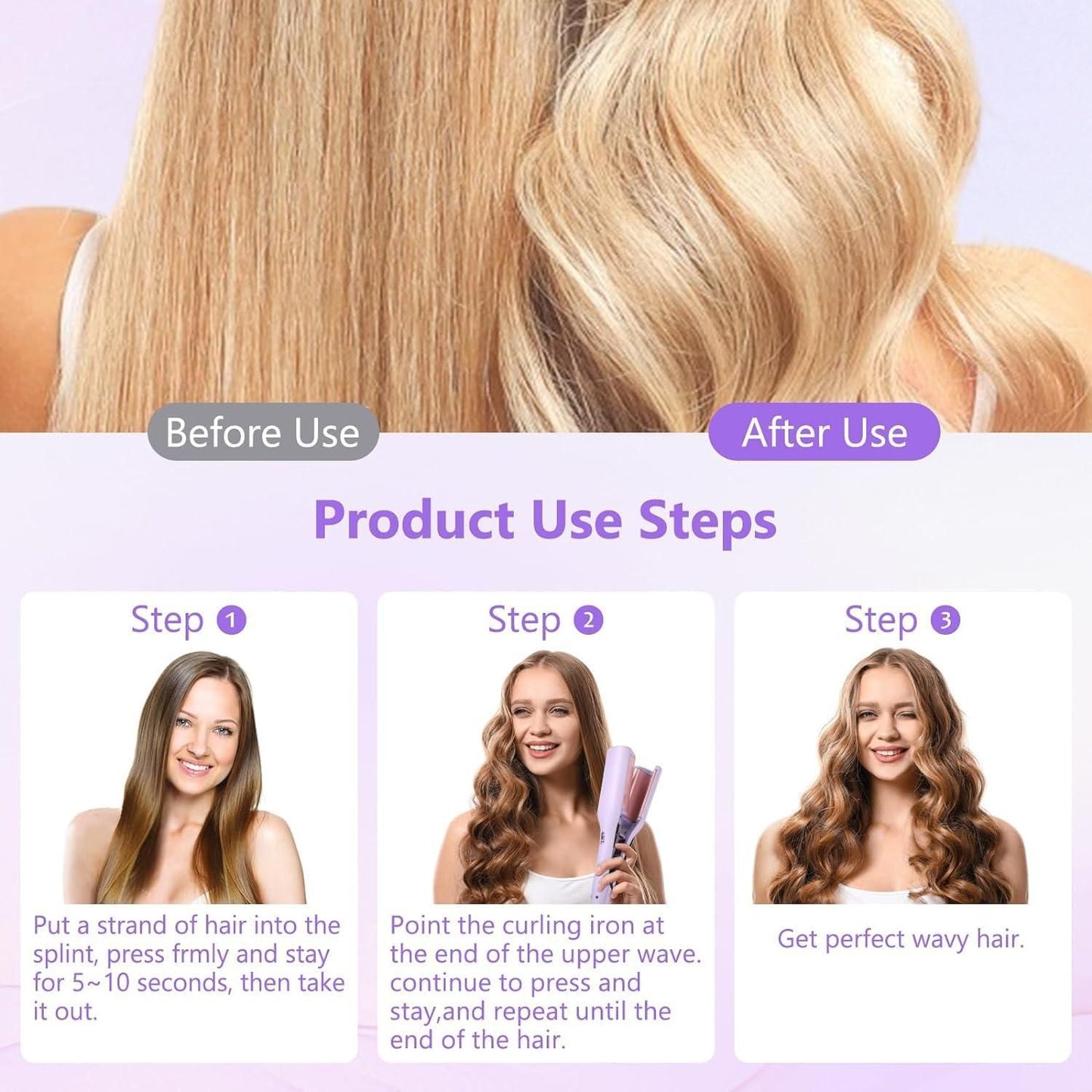 Wave Curling Iron – Multifunctional Styling Tool - City Shop