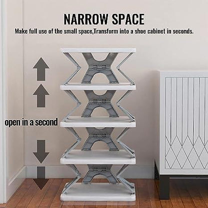 Smart Foldable 4-Layer Shoe Rack – Space-Saving Organizer - City Shop