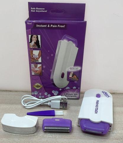 Instant Painless Hair Remover – Rechargeable Trimmer for Men & Women