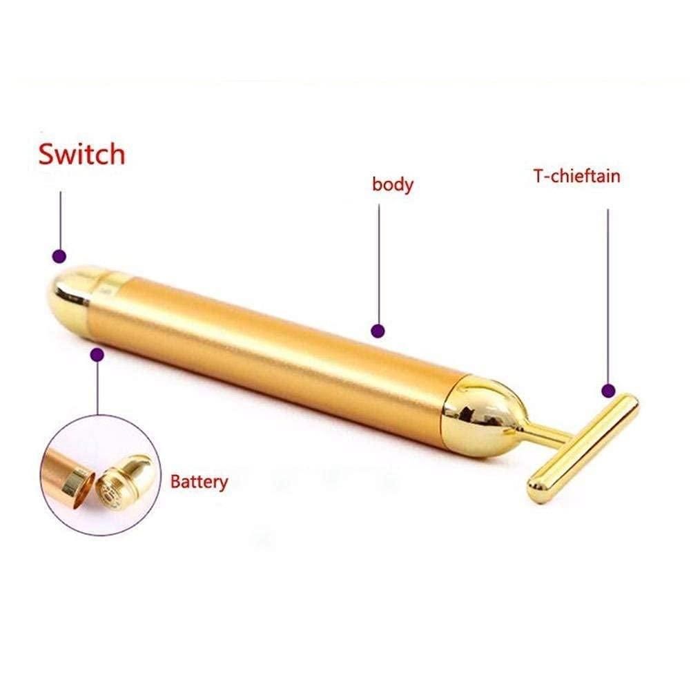 24K Gold Facial Roller – Electric Beauty Bar for Anti-Aging - City Shop