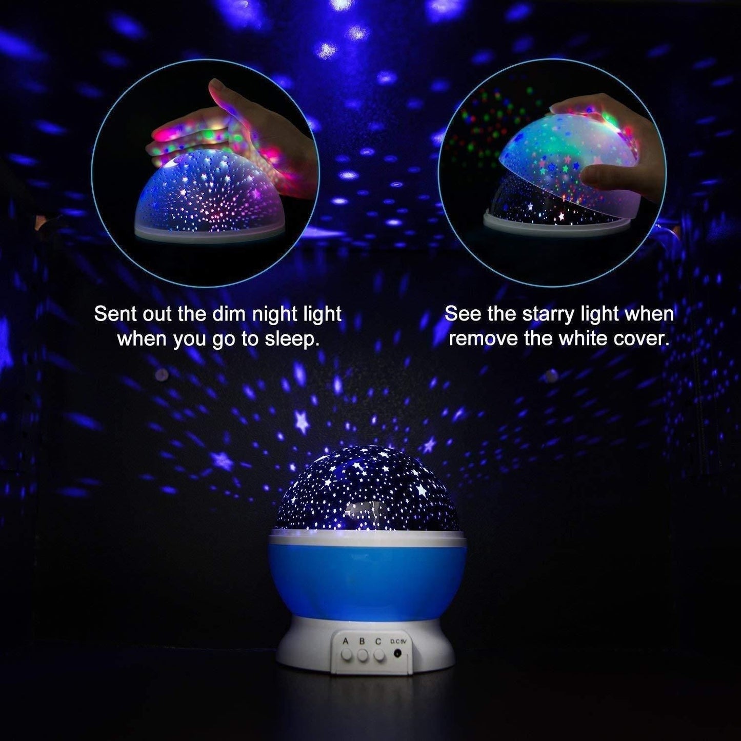 Star Master Dream Projection Lamp – Color Changing & Rotating