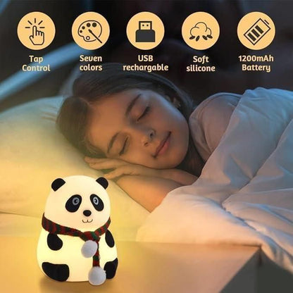 Cute Panda Night Light – Soothing Lamp for Kids' Cozy Sleep - City Shop