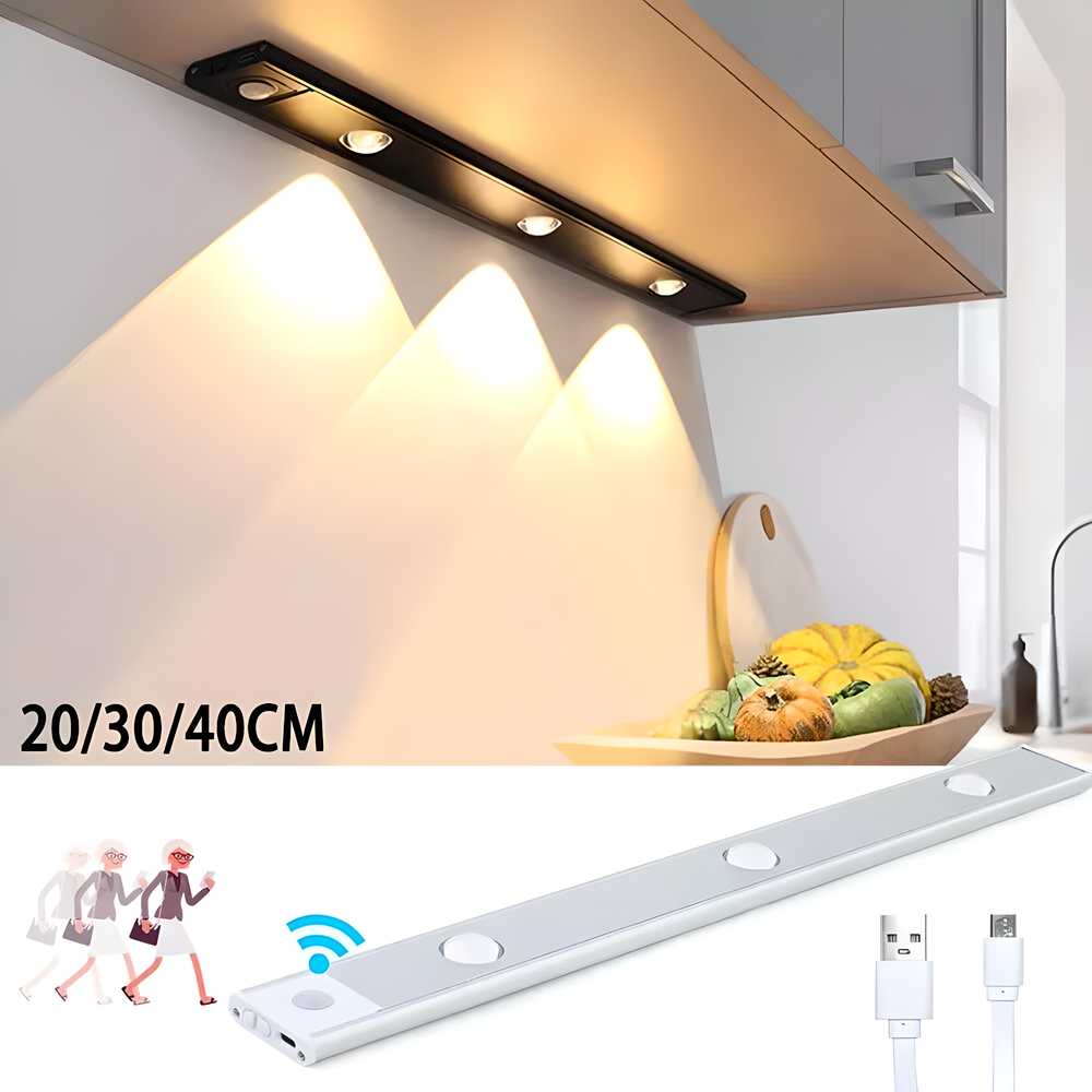 LED Motion Sensor Cabinet Light – USB Rechargeable - City Shop