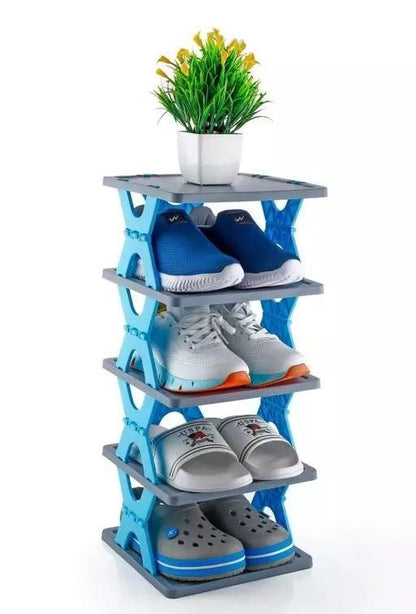 Smart Foldable 4-Layer Shoe Rack – Space-Saving Organizer - City Shop