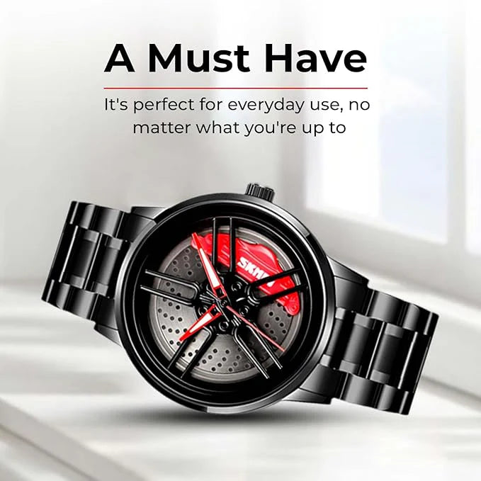 Stereoscopic Car Wheel Watch